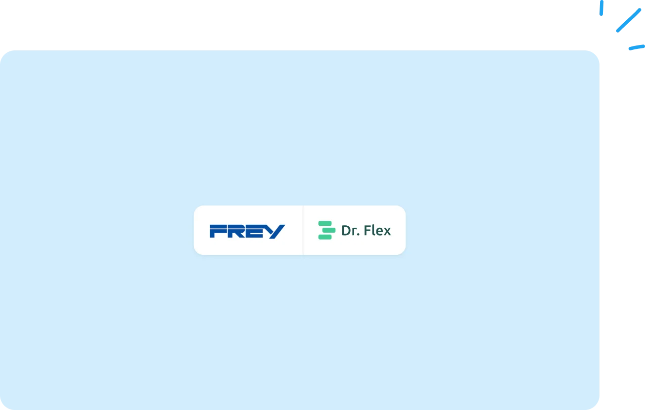 Offizielle Partnerschaft Frey und Dr. Flex