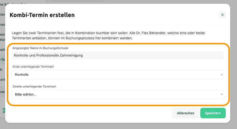 Kombination erstellen
