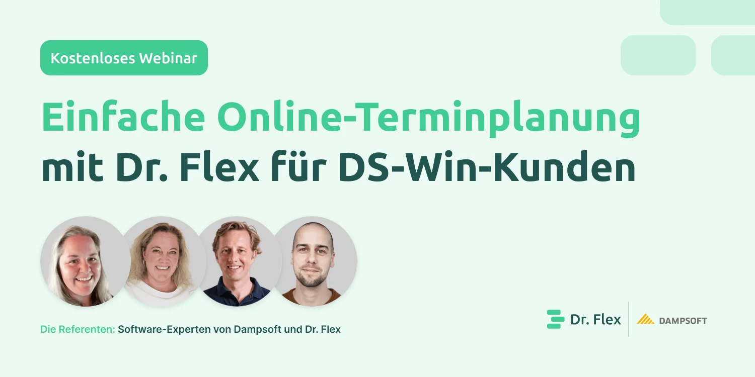 Gemeinsames Webinar von Dampsoft und Dr. Flex am 17.01.2024