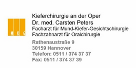 Kieferchirurgie an der Oper / Dr. med. Carsten Peters Logo