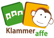 Klammeraffe –  Junge Zahnspangen Logo