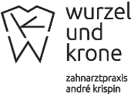 Wurzel und Krone Zahnarztpraxis André Krispin  Logo